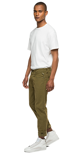 SARTORIALE ガーメントダイコットンサテンパンツ 詳細画像